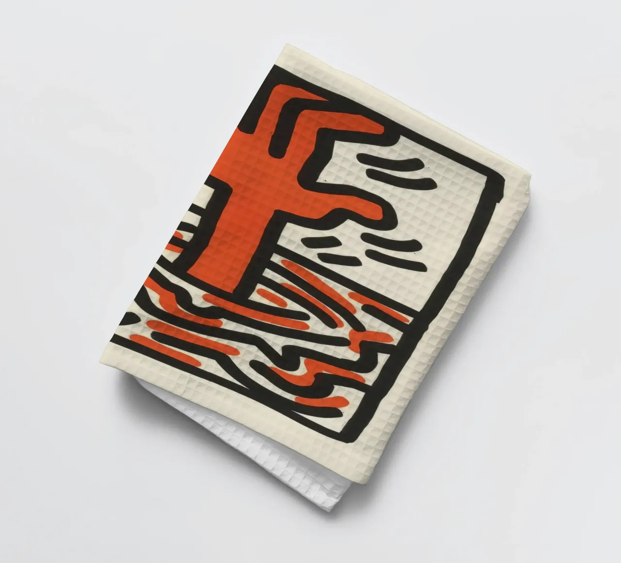 Keith Haring Ludo Abstrait Pop Art torchon de ClubArt
