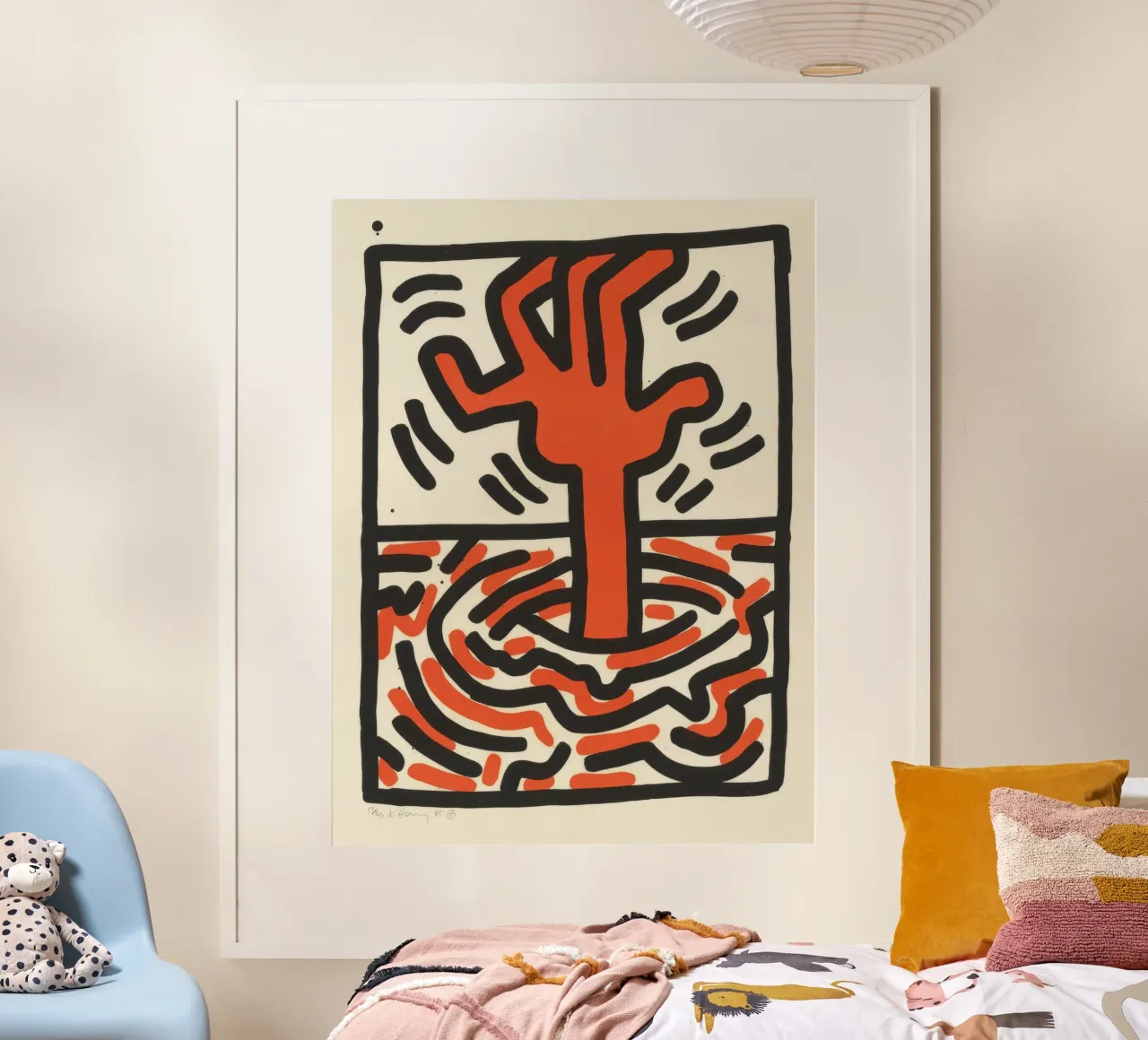 Keith Haring Ludo Arte Pop Astratta poster da ClubArt