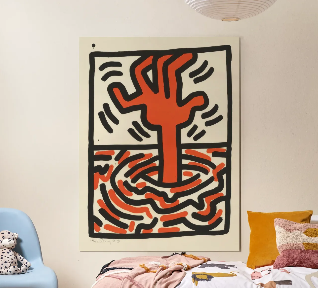 Keith Haring Ludo Arte Pop Astratta poster da ClubArt