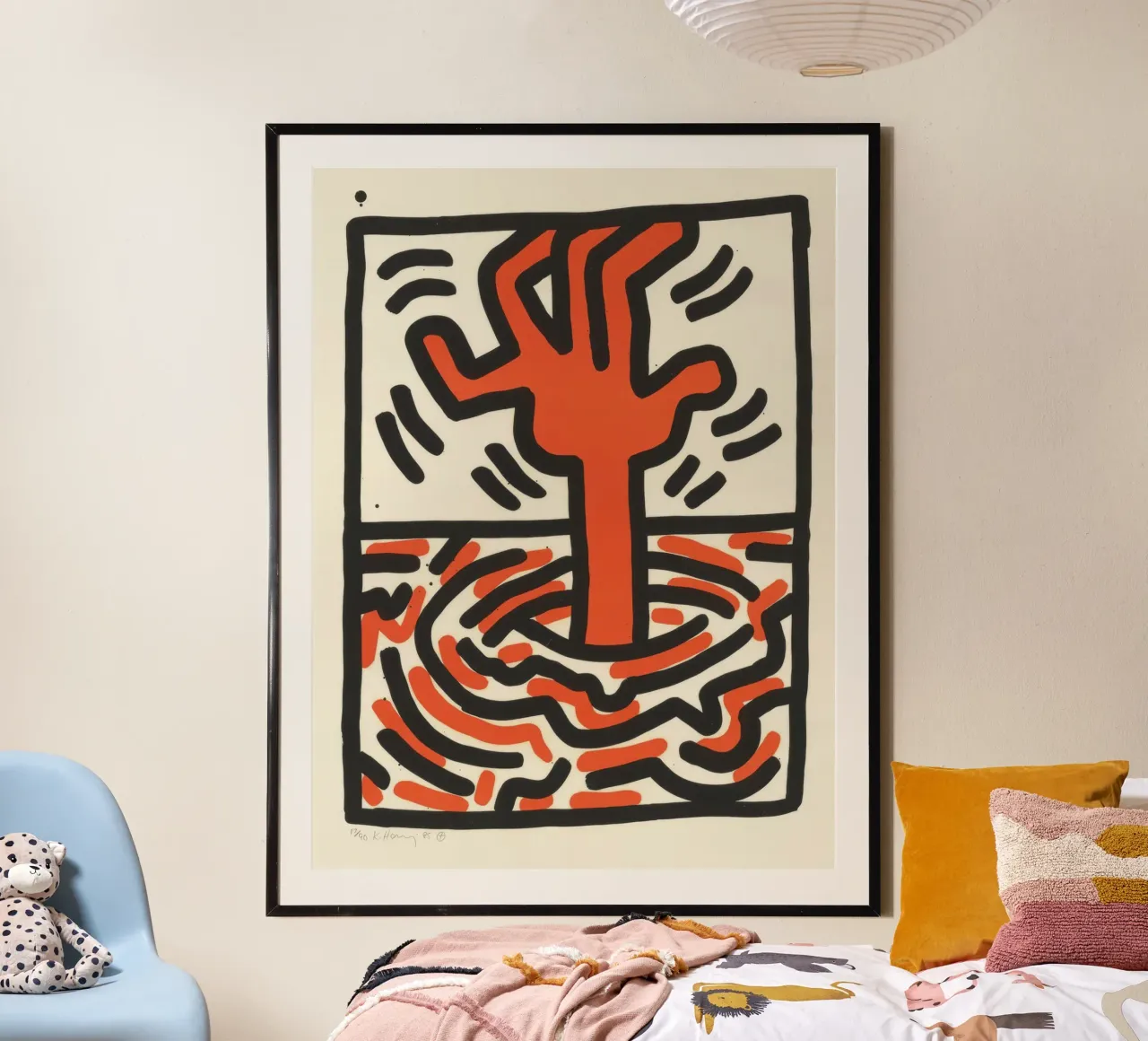 Keith Haring Ludo Arte Pop Astratta poster da ClubArt