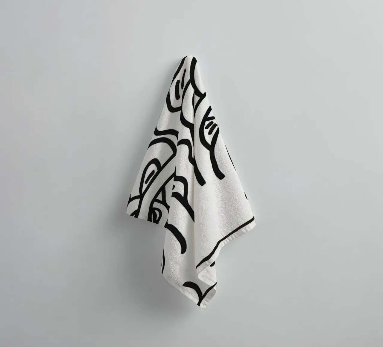 Keith Haring Medusa Head Pop Art Print towel by ClubArt