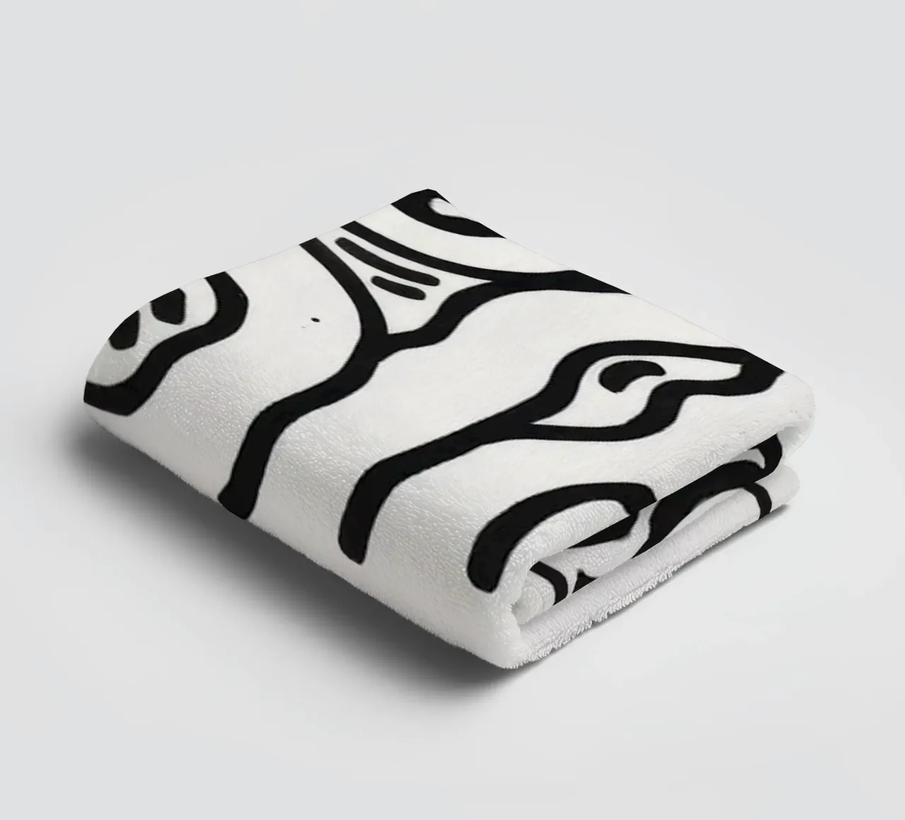 Keith Haring Medusa Head Pop Art Print towel by ClubArt
