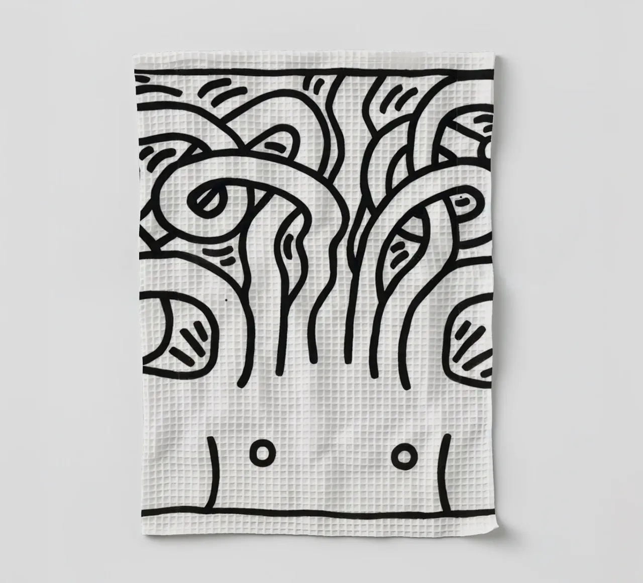 Keith Haring Tête de Méduse Pop Art Print torchon de ClubArt