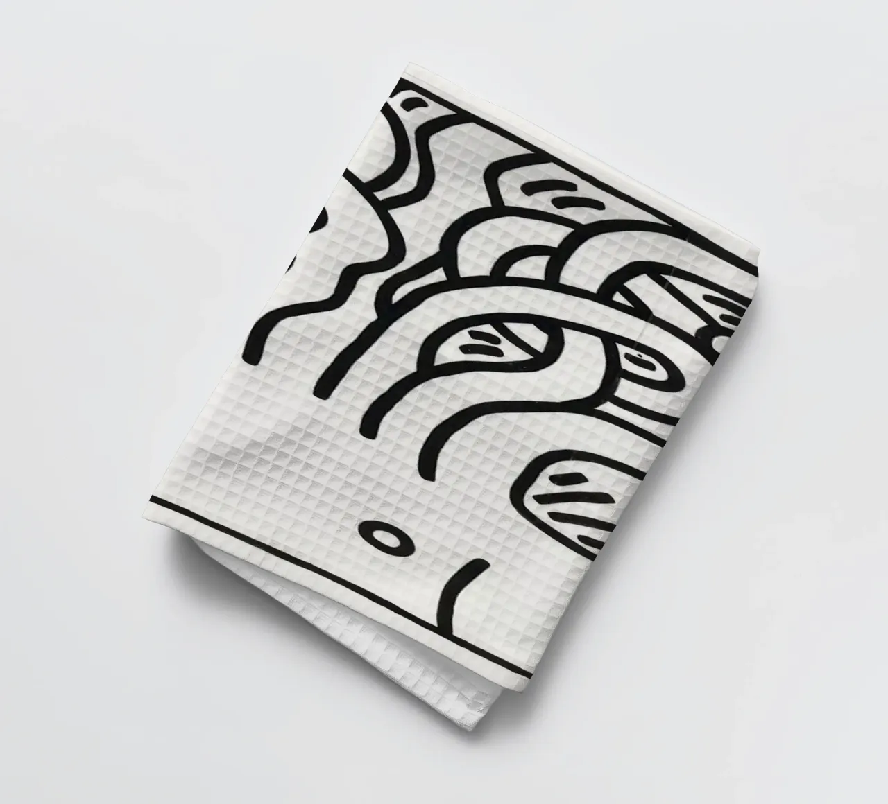 Keith Haring Tête de Méduse Pop Art Print torchon de ClubArt
