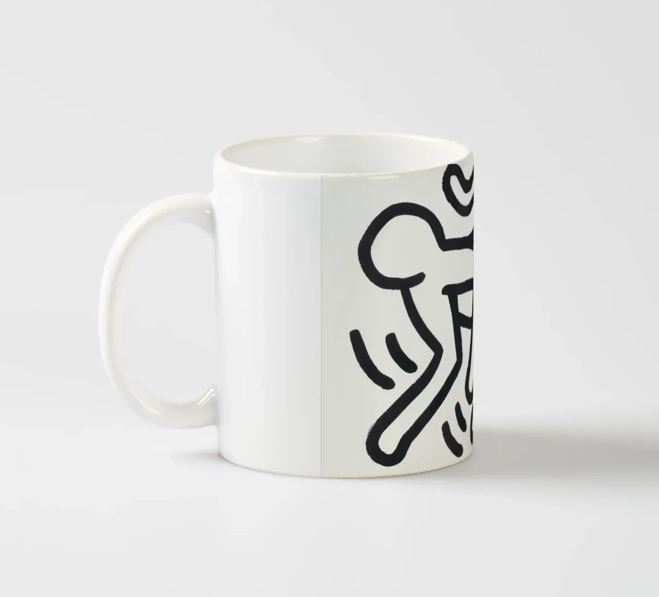 Stampa pop art di Keith Haring Monkey Man tazza in ceramica da ClubArt