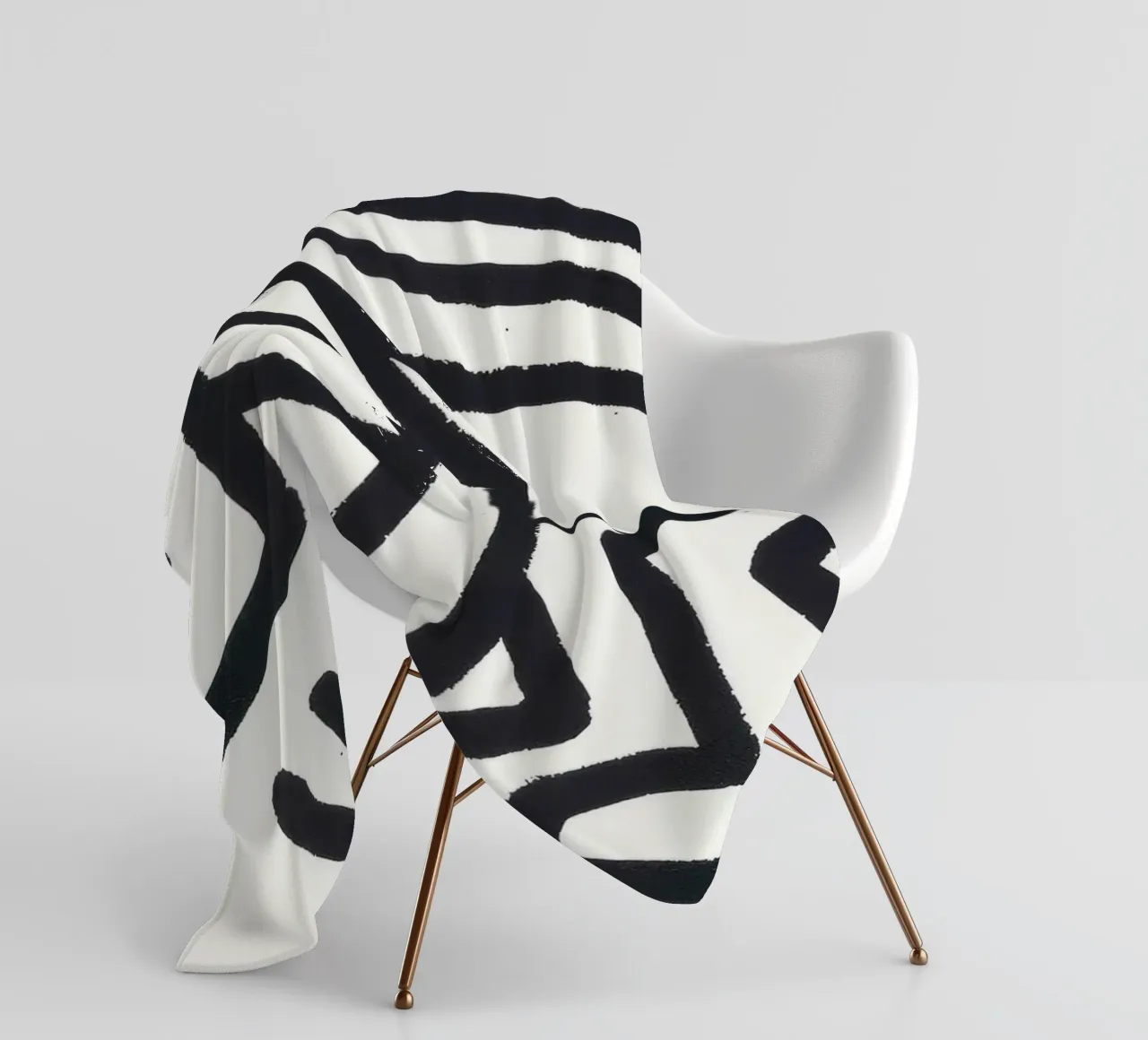 Stampa pop art di Keith Haring Monkey Man coperta in pile da ClubArt