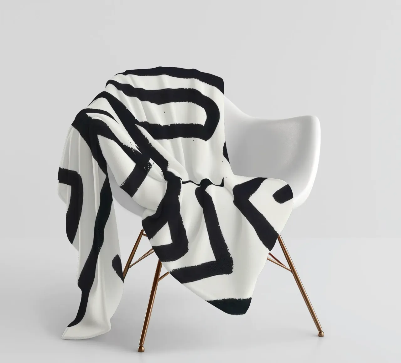 Stampa pop art di Keith Haring Monkey Man coperta in pile da ClubArt