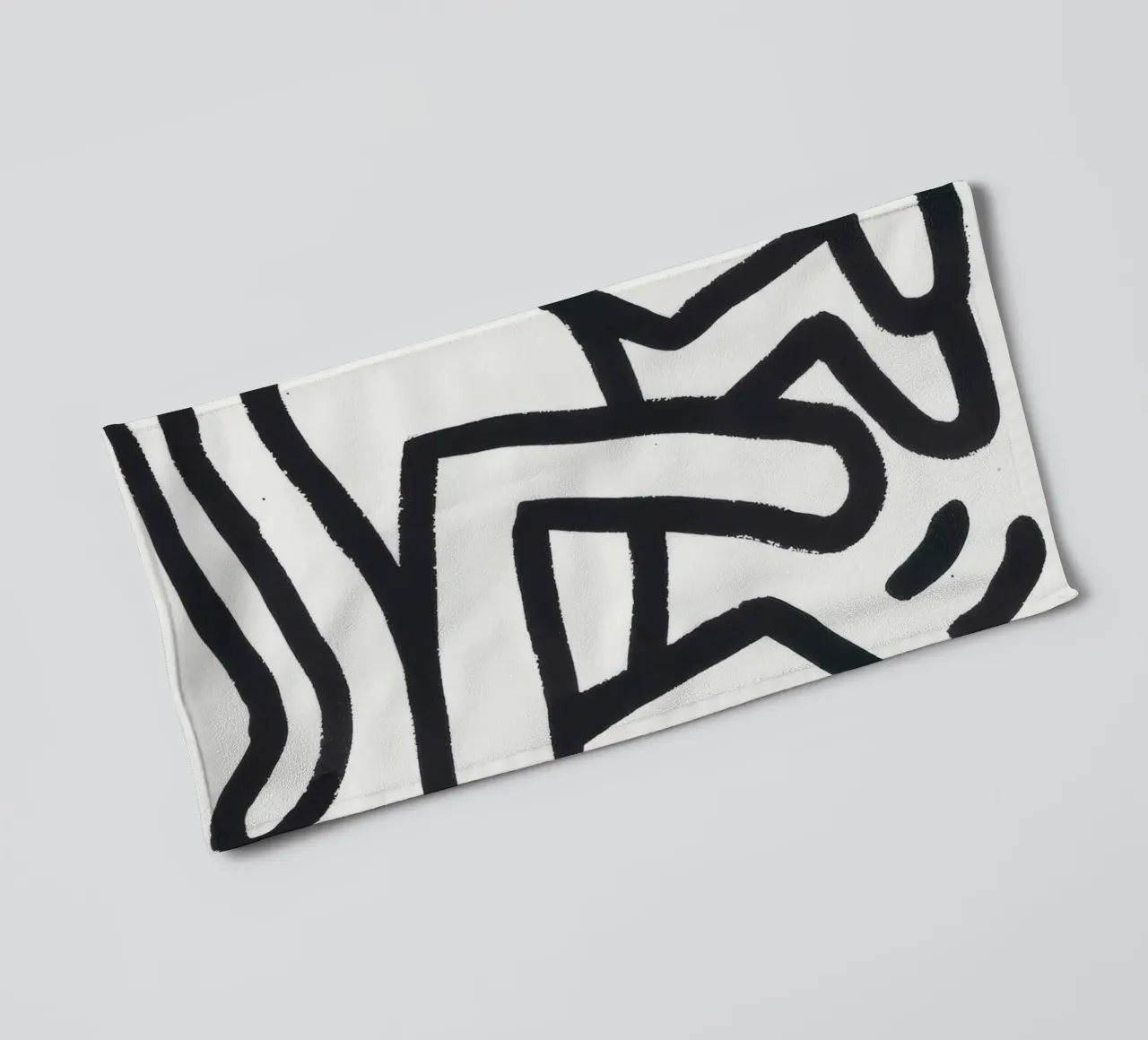 Keith Haring Monkey Man Pop Art Print towel by ClubArt