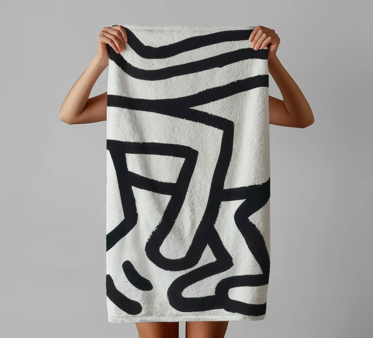 Keith Haring Monkey Man Pop Art Print towel by ClubArt