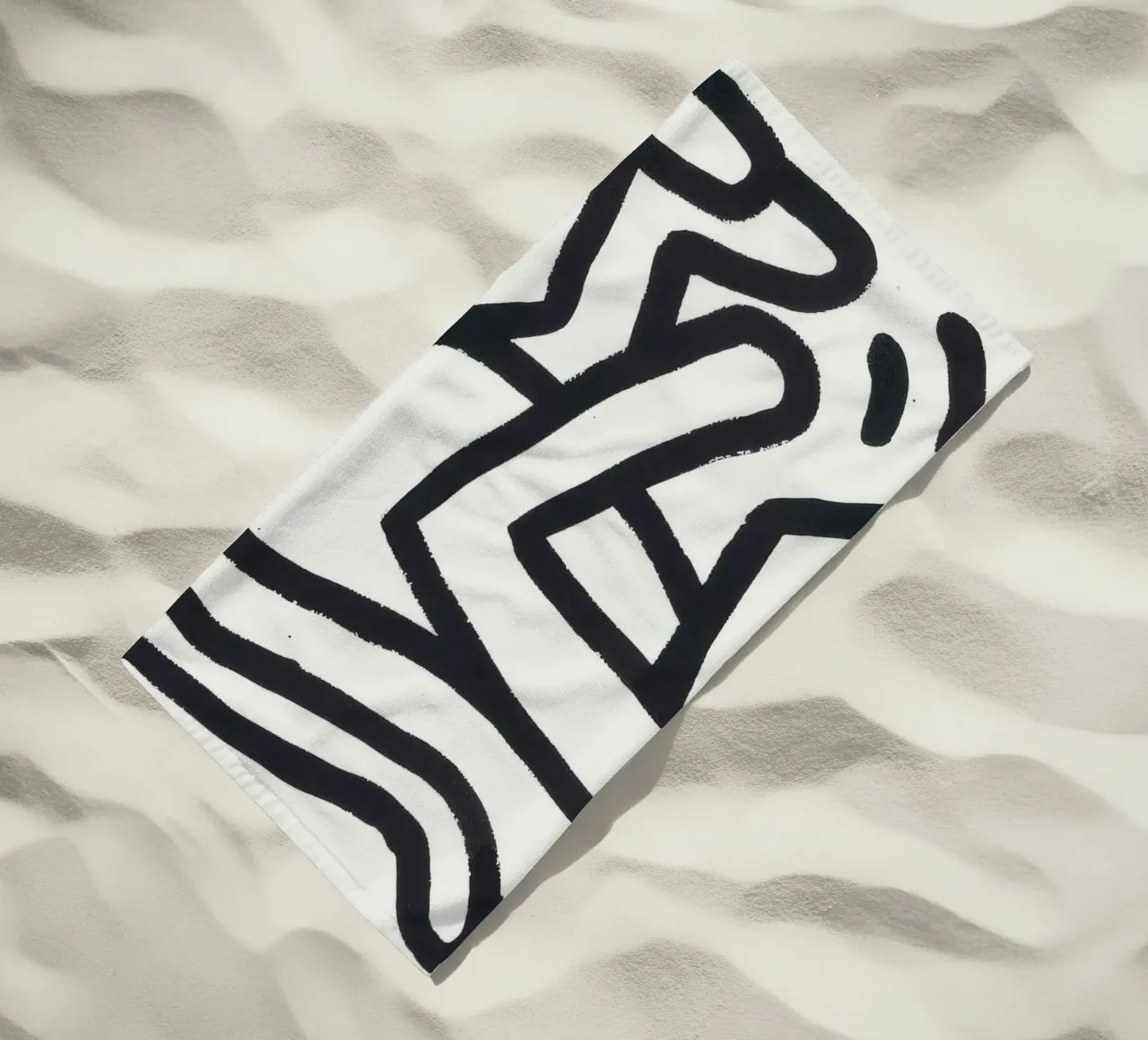 Stampa pop art di Keith Haring Monkey Man telo mare da ClubArt