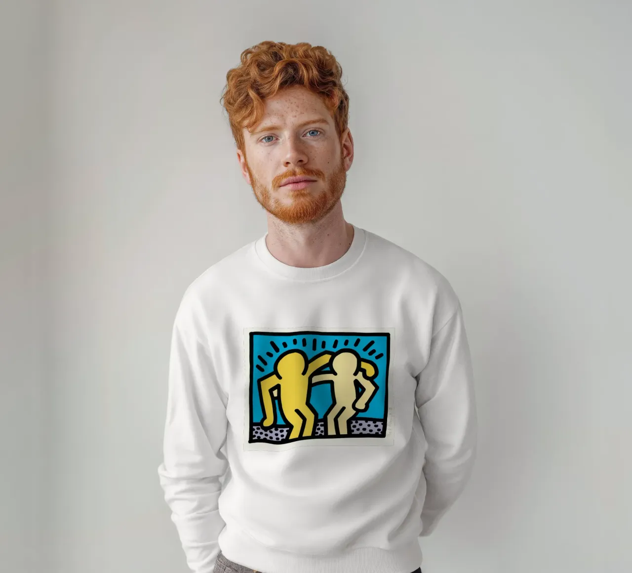 Keith Haring Pop Shop Amicizia Pop Art felpa da ClubArt