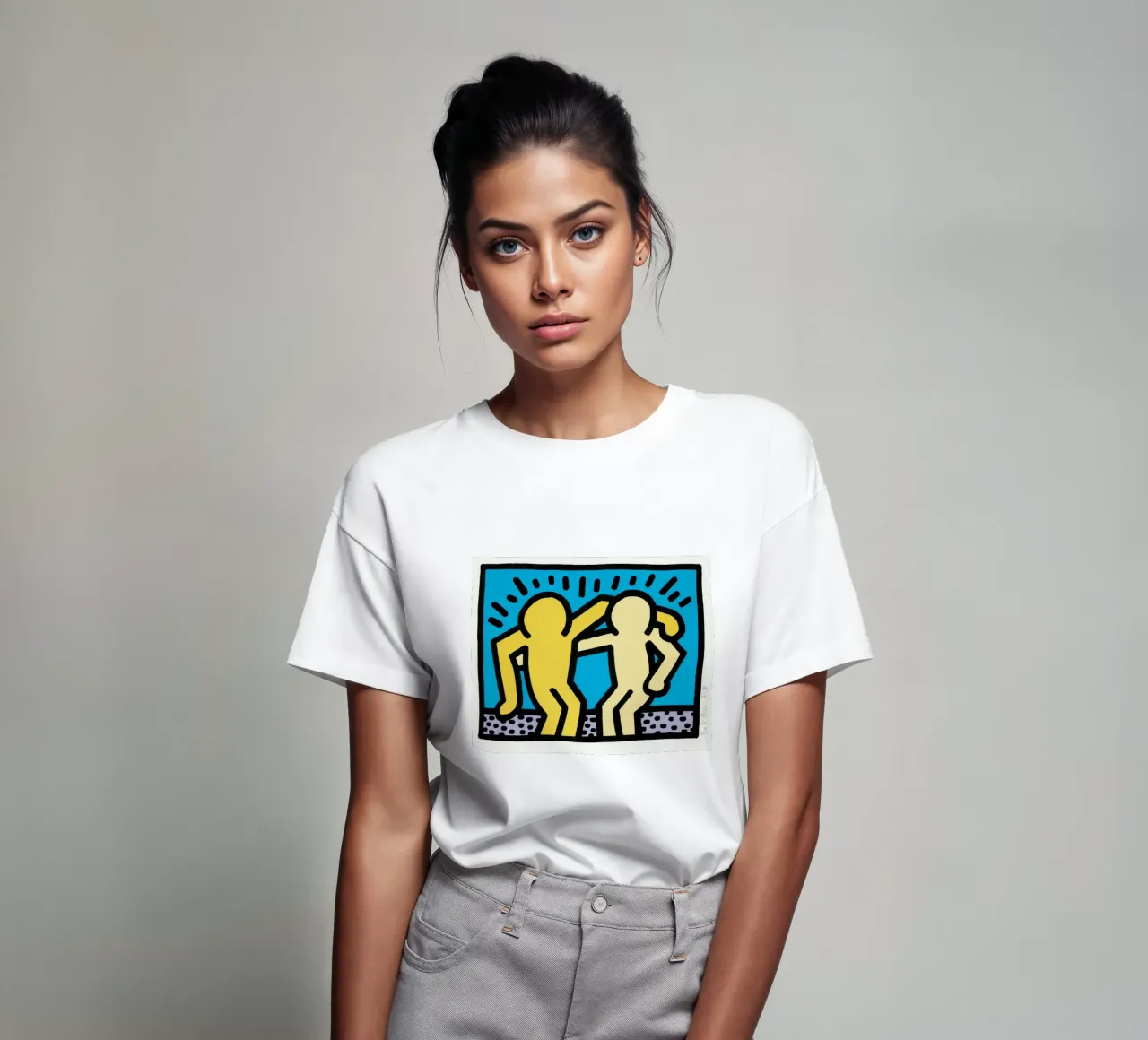 Keith Haring Pop Shop Amicizia Pop Art t-shirt da ClubArt