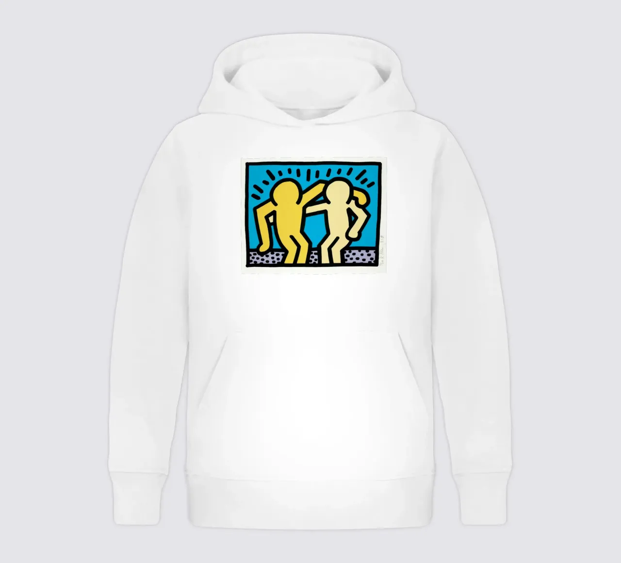Keith Haring Pop Shop Amicizia Pop Art felpa bambino con cappuccio da ClubArt