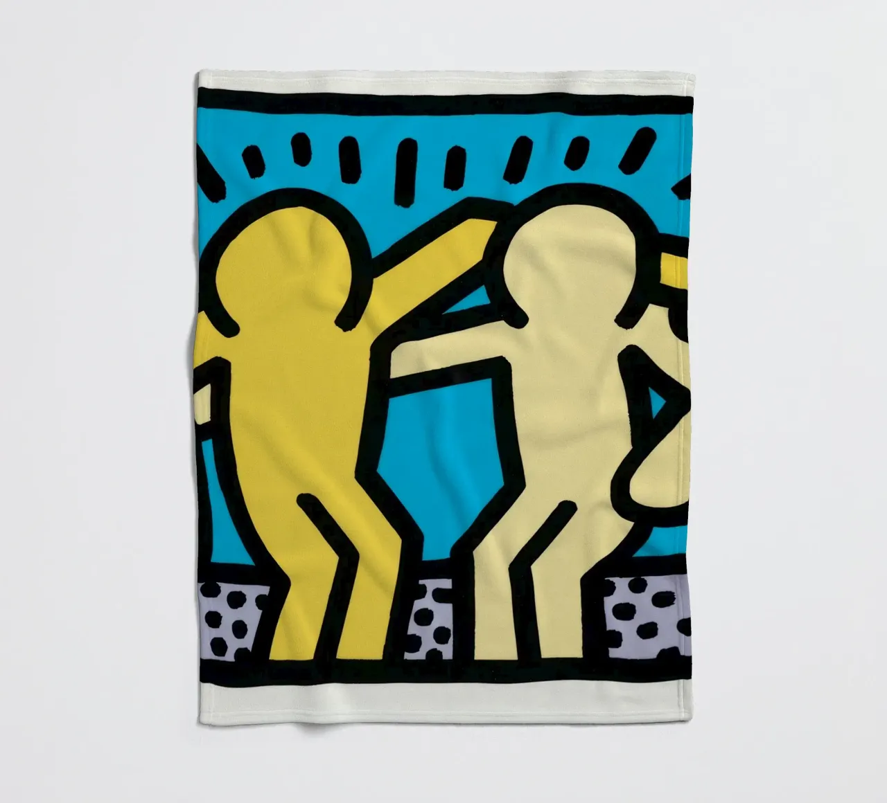 Keith Haring Pop Shop Amicizia Pop Art coperta in pile da ClubArt