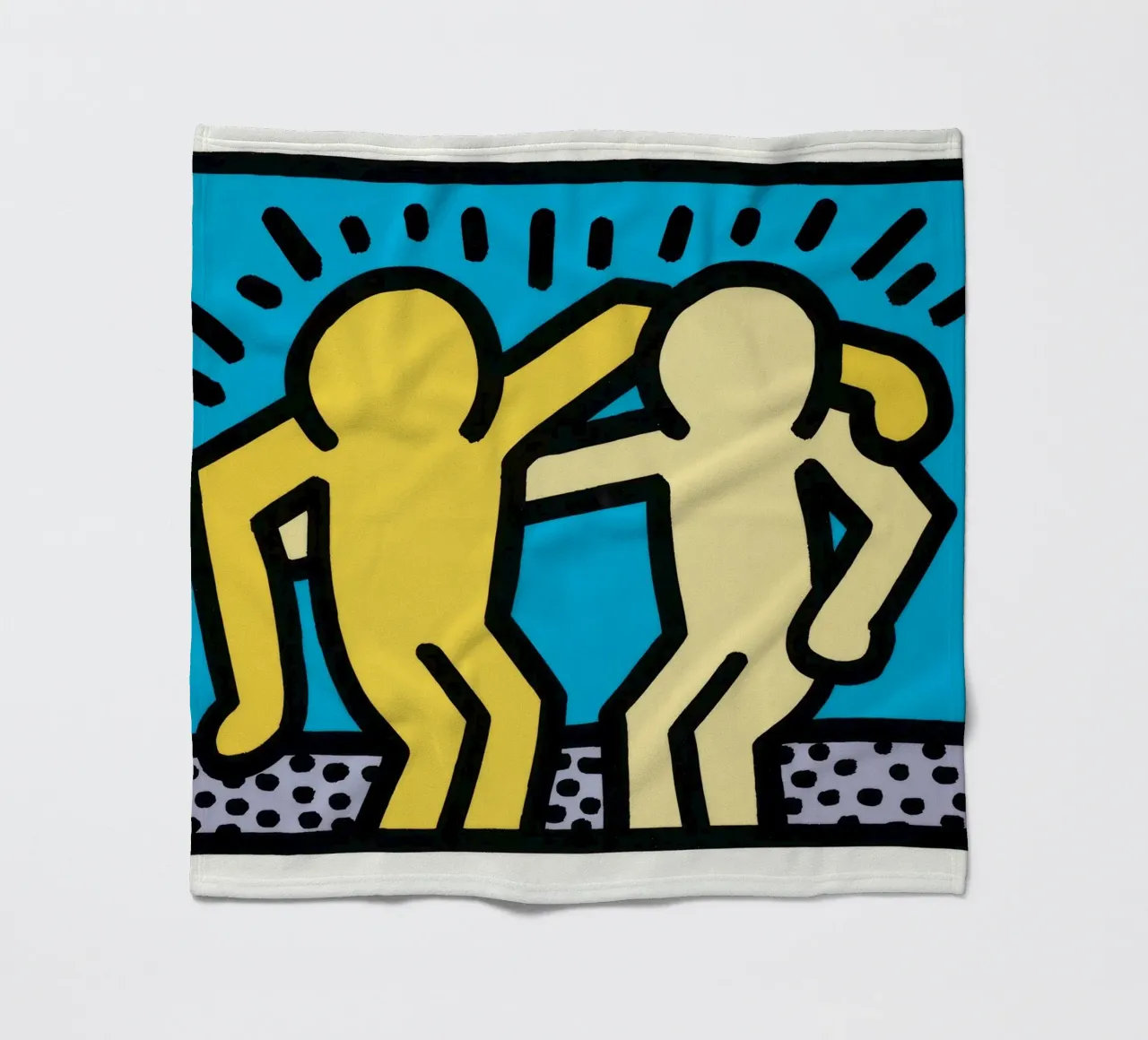 Keith Haring Pop Shop Amicizia Pop Art coperta in pile da ClubArt