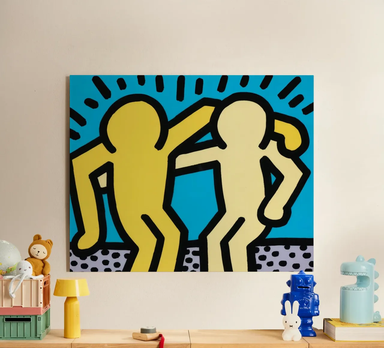 Keith Haring Pop Shop Amicizia Pop Art plexiglass da ClubArt