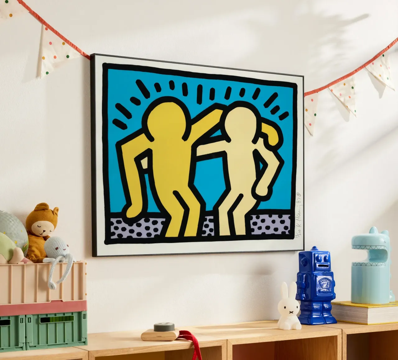 Keith Haring Pop Shop Amicizia Pop Art alluminio dibond da ClubArt