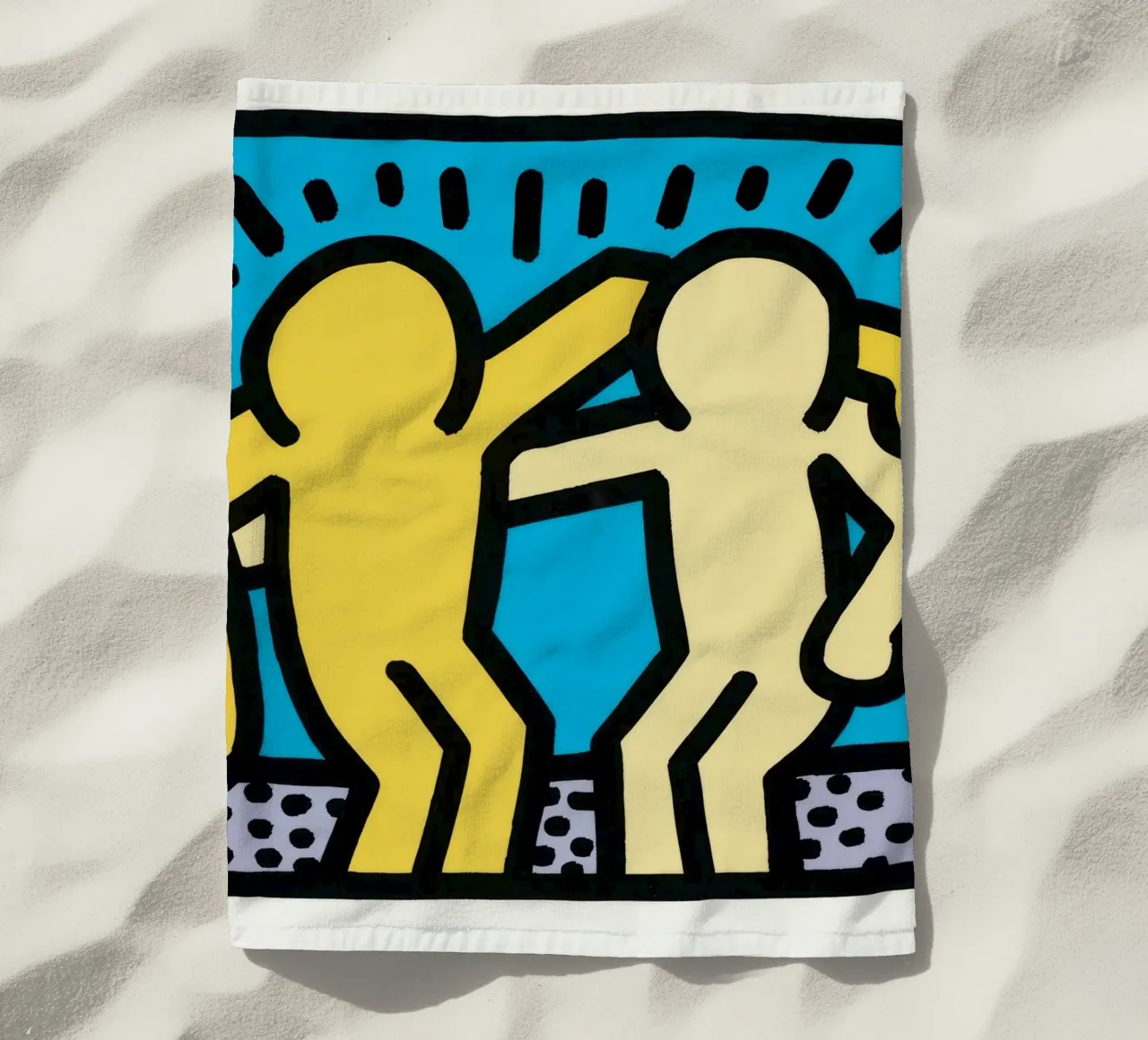 Keith Haring Pop Shop Amicizia Pop Art telo mare da ClubArt
