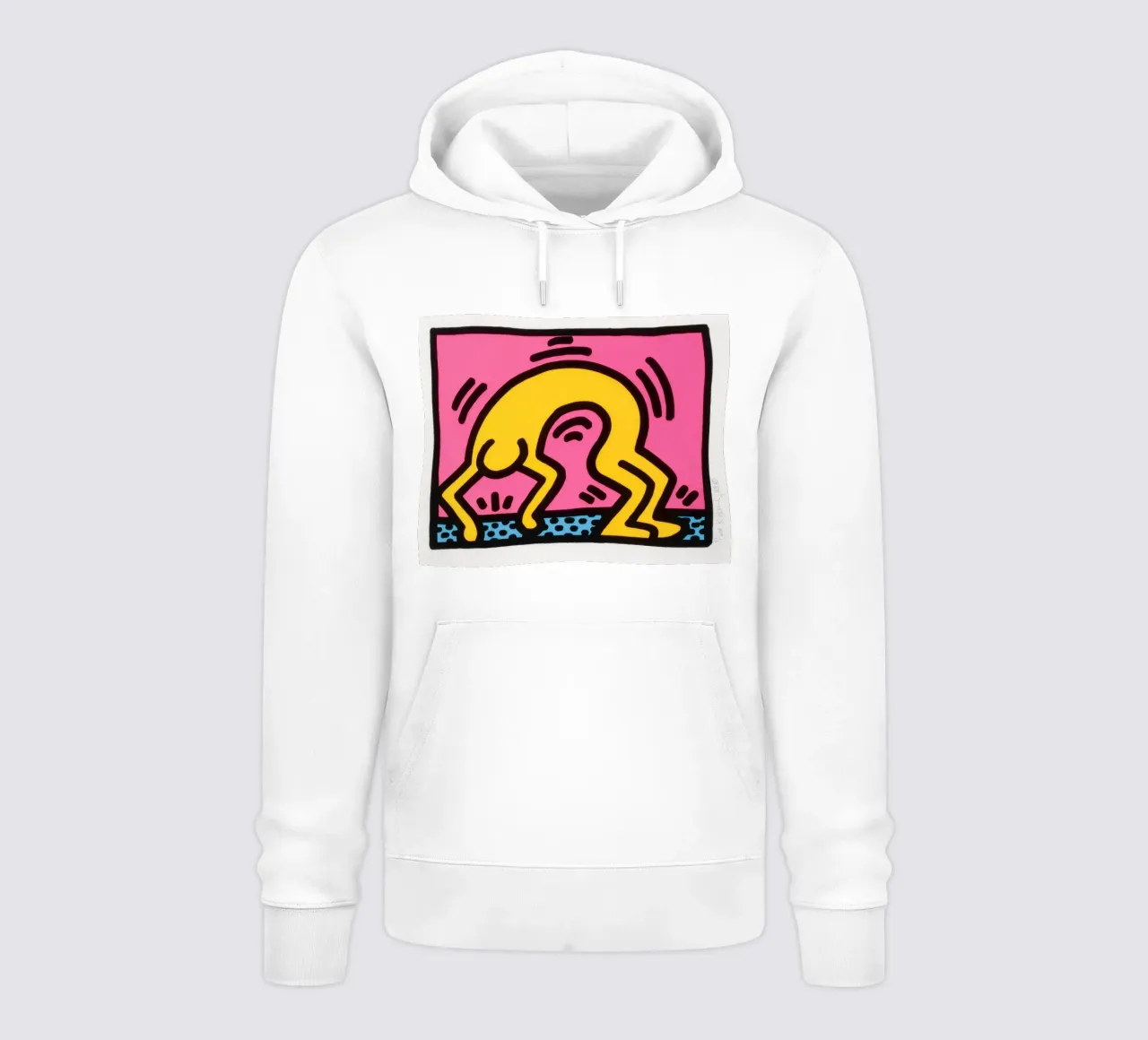 Stampa pop art di Keith Haring Pop Shop II felpa con cappuccio da ClubArt