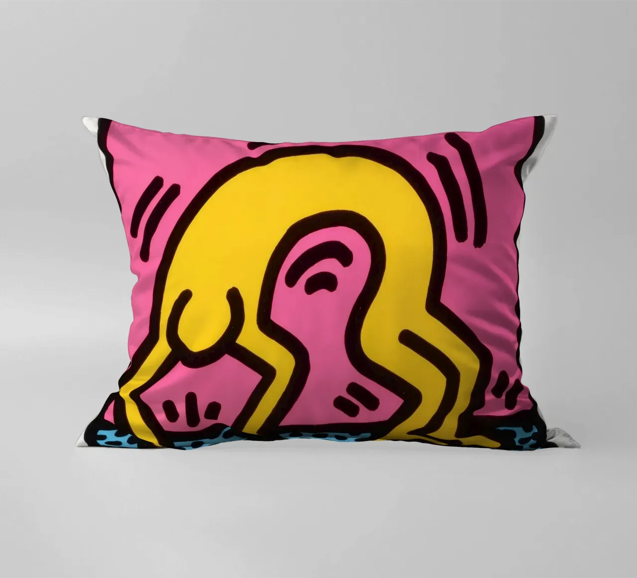 Stampa pop art di Keith Haring Pop Shop II cuscino da ClubArt