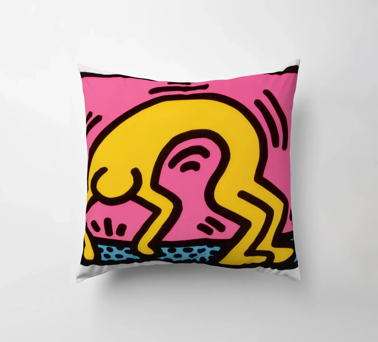 Stampa pop art di Keith Haring Pop Shop II cuscino da ClubArt