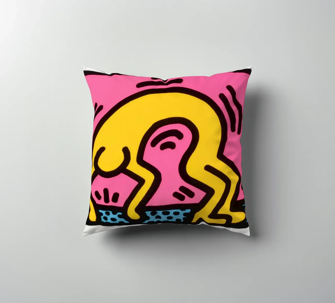 Stampa pop art di Keith Haring Pop Shop II cuscino da ClubArt