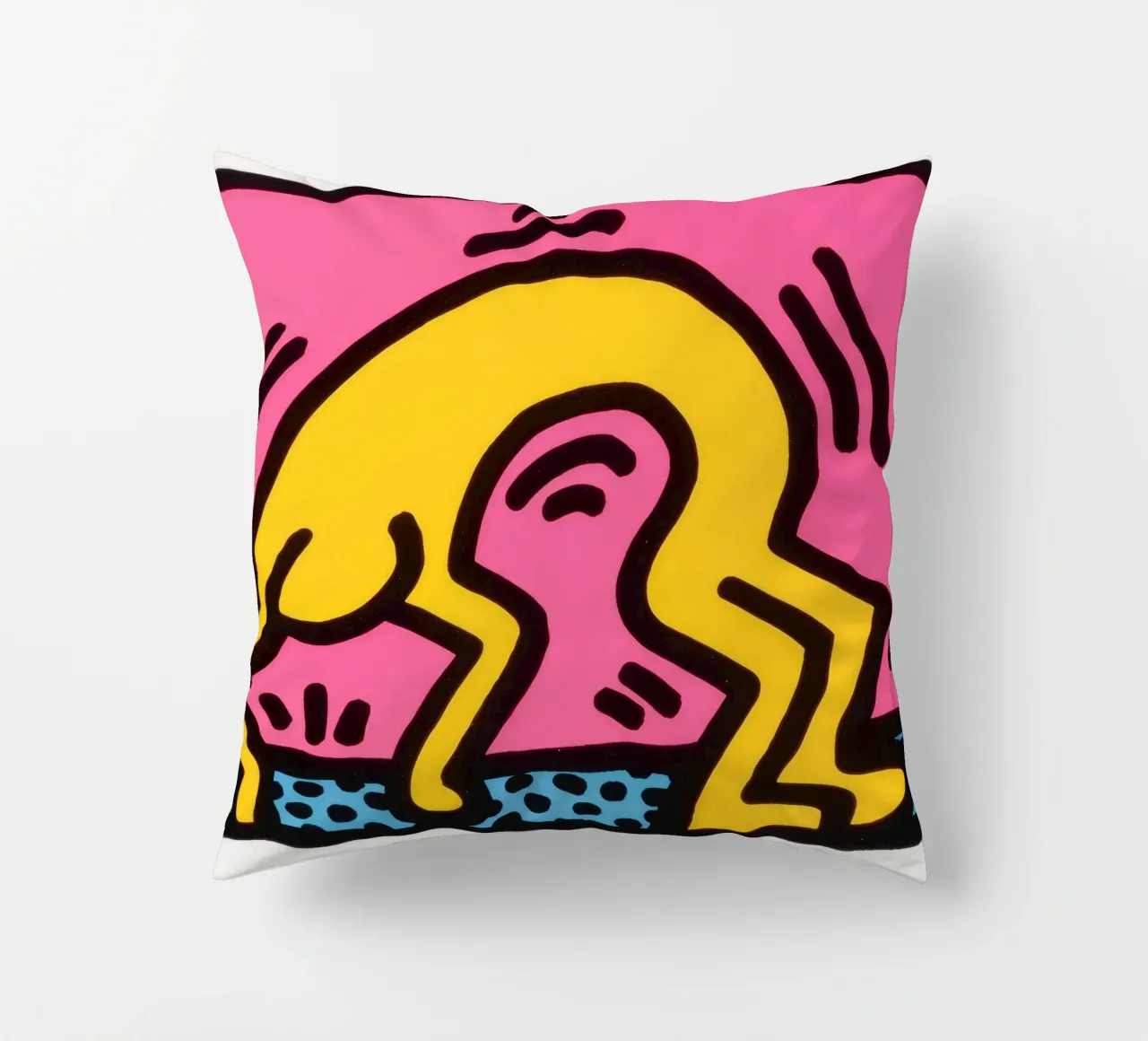 Stampa pop art di Keith Haring Pop Shop II cuscino da ClubArt
