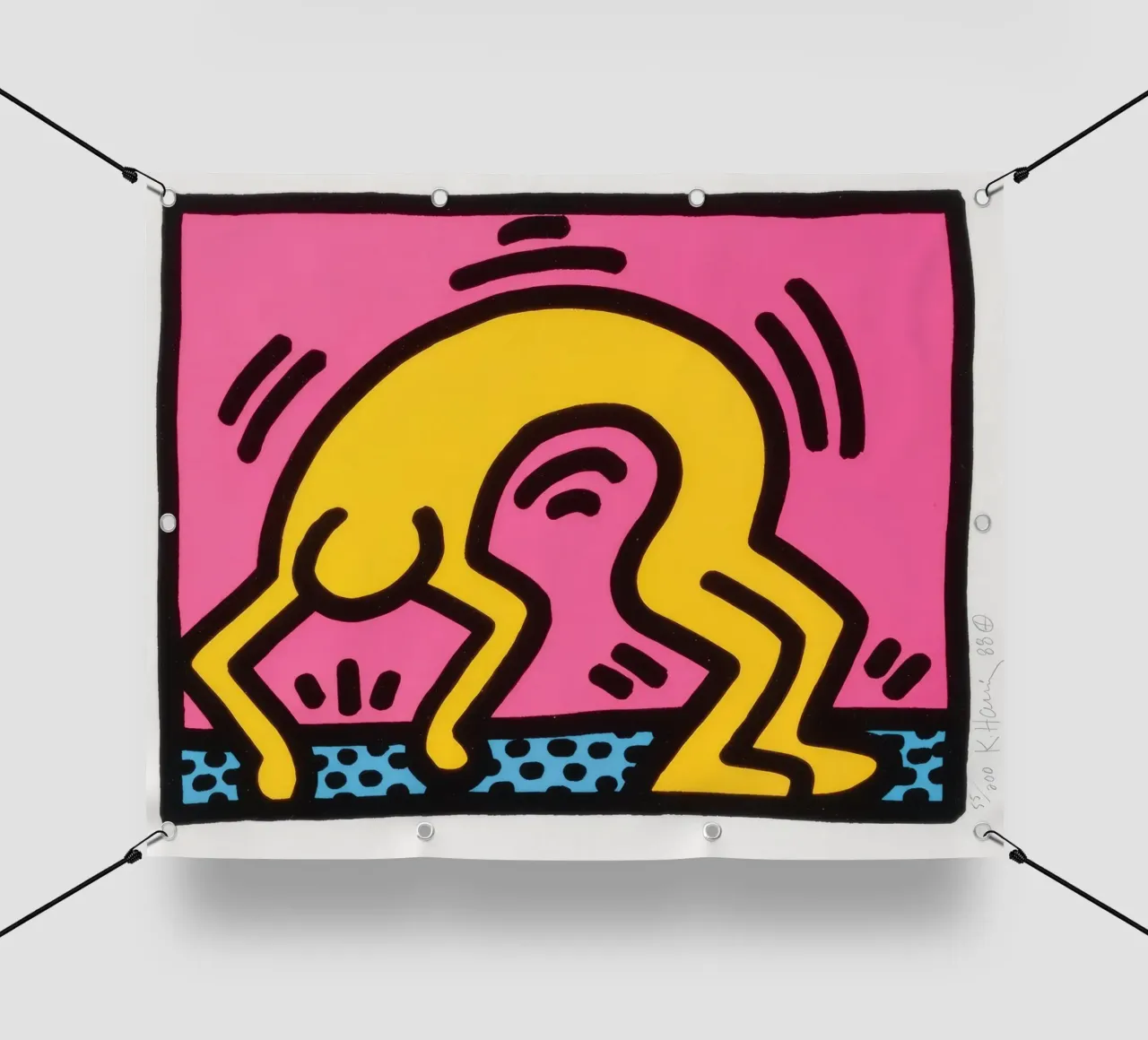 Stampa pop art di Keith Haring Pop Shop II telo in pvc da ClubArt