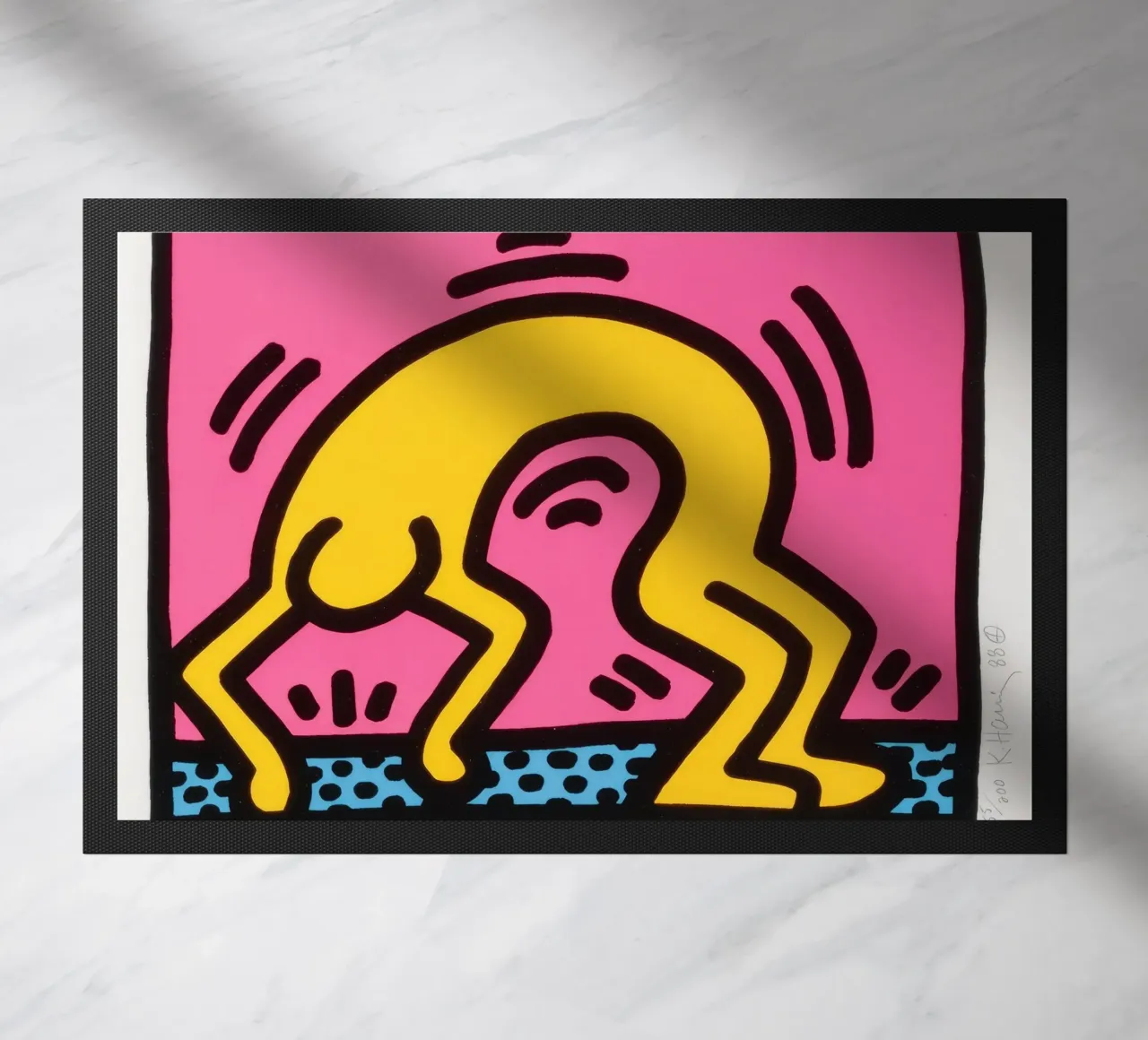 Stampa pop art di Keith Haring Pop Shop II zerbino da ClubArt