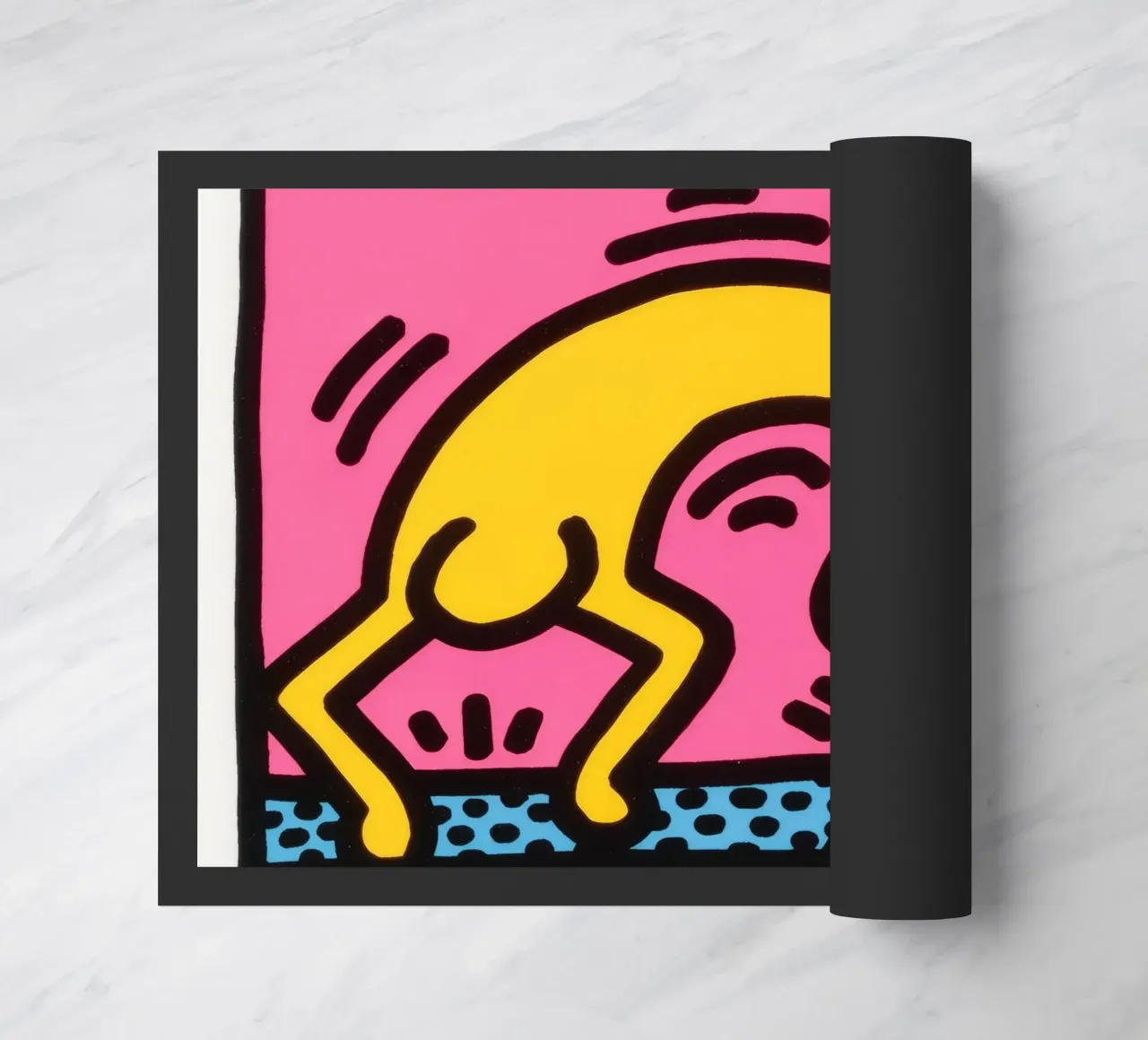 Stampa pop art di Keith Haring Pop Shop II zerbino da ClubArt