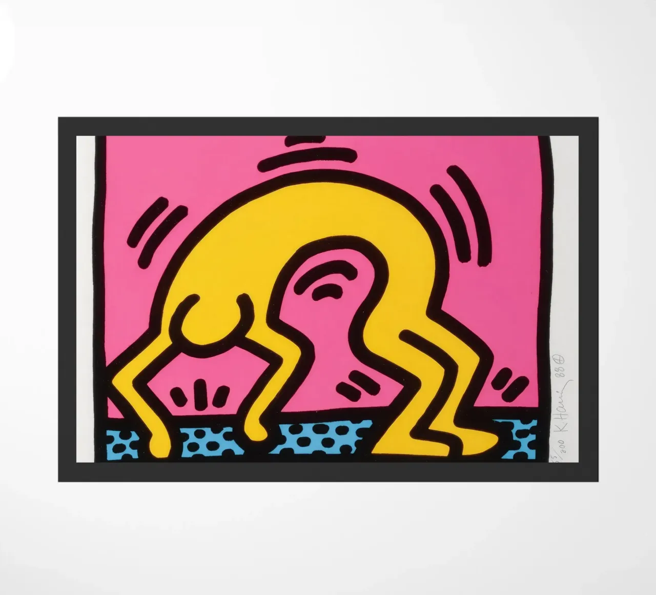 Stampa pop art di Keith Haring Pop Shop II zerbino da ClubArt