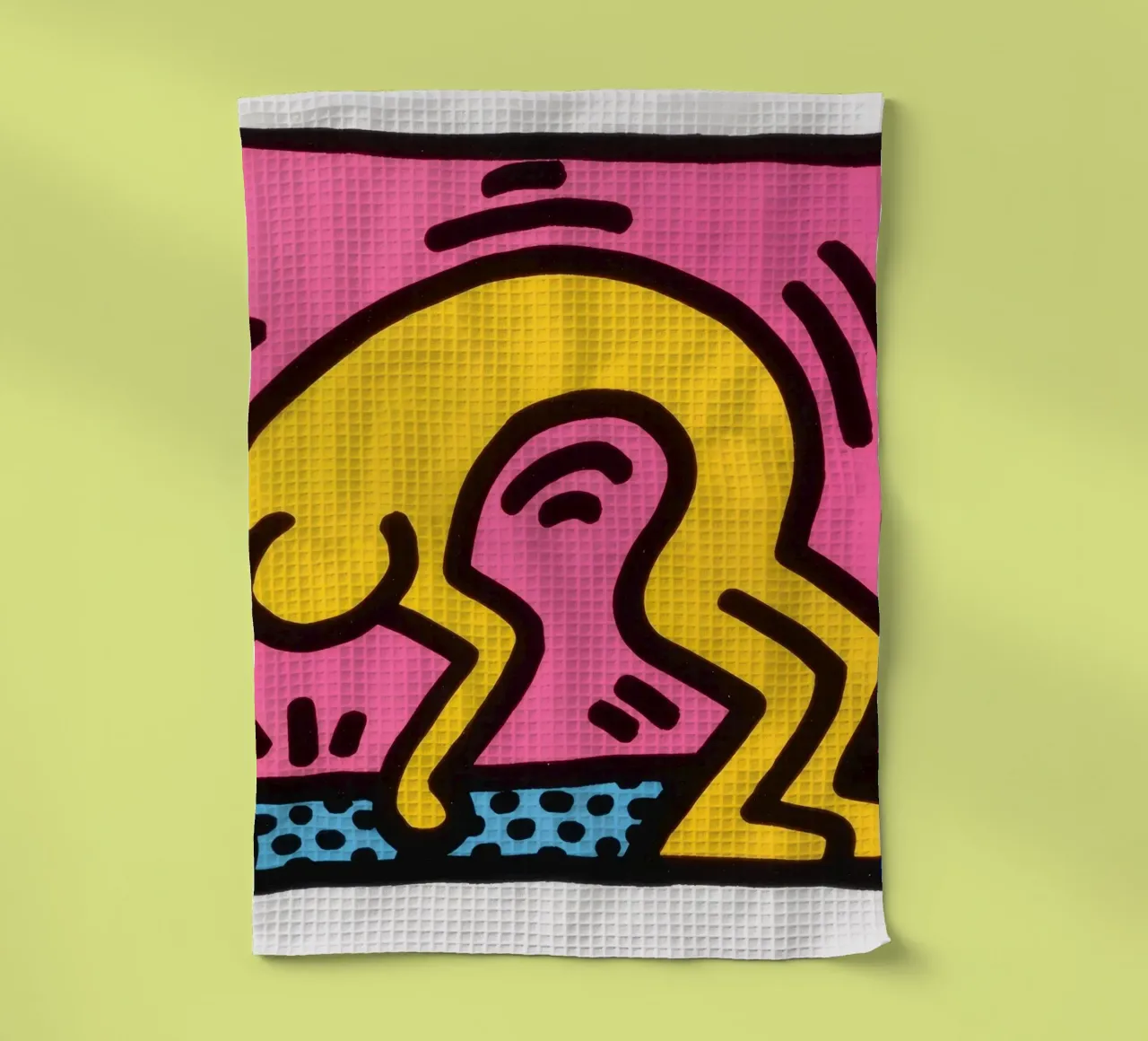 Stampa pop art di Keith Haring Pop Shop II canovaccio da cucina da ClubArt