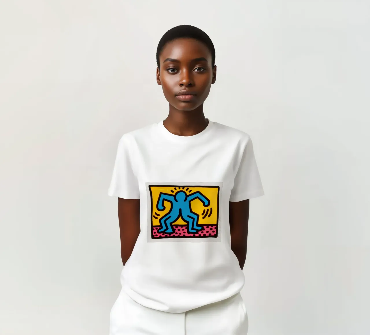 Keith Haring Pop Shop II Danza Pop Art t-shirt da ClubArt