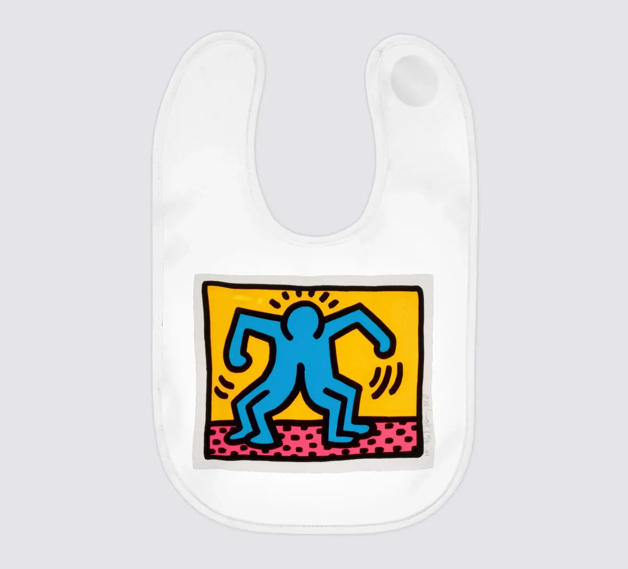 Keith Haring Pop Shop II Danza Pop Art bavaglino da ClubArt