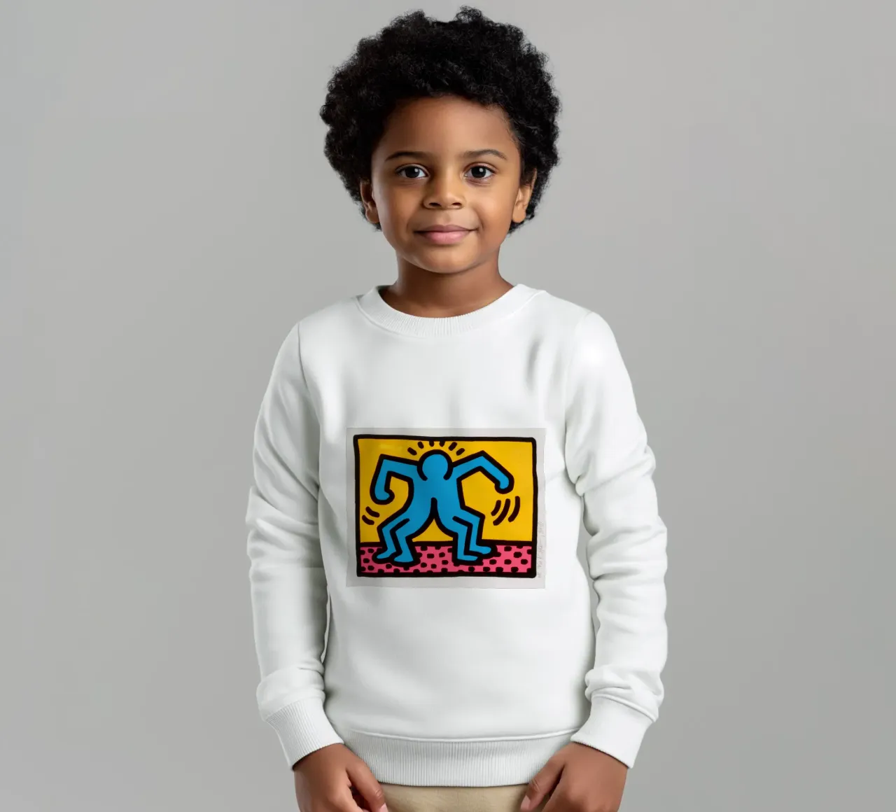 Keith Haring Pop Shop II Danza Pop Art felpa bambino da ClubArt