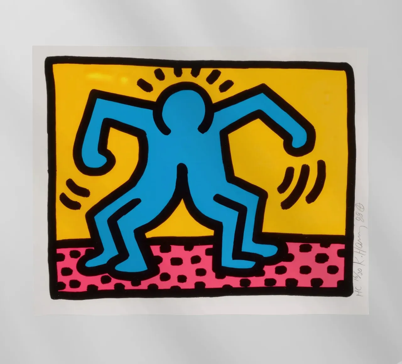 Keith Haring Pop Shop II Danza Pop Art pellicola backlit da ClubArt