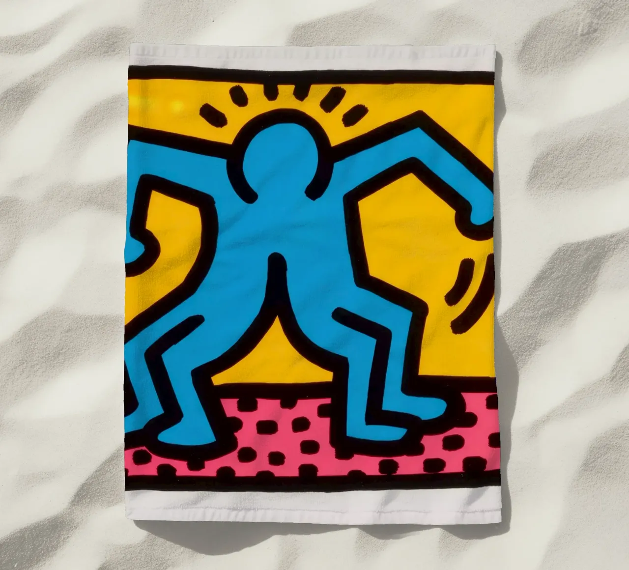 Keith Haring Pop Shop II Danza Pop Art telo mare da ClubArt