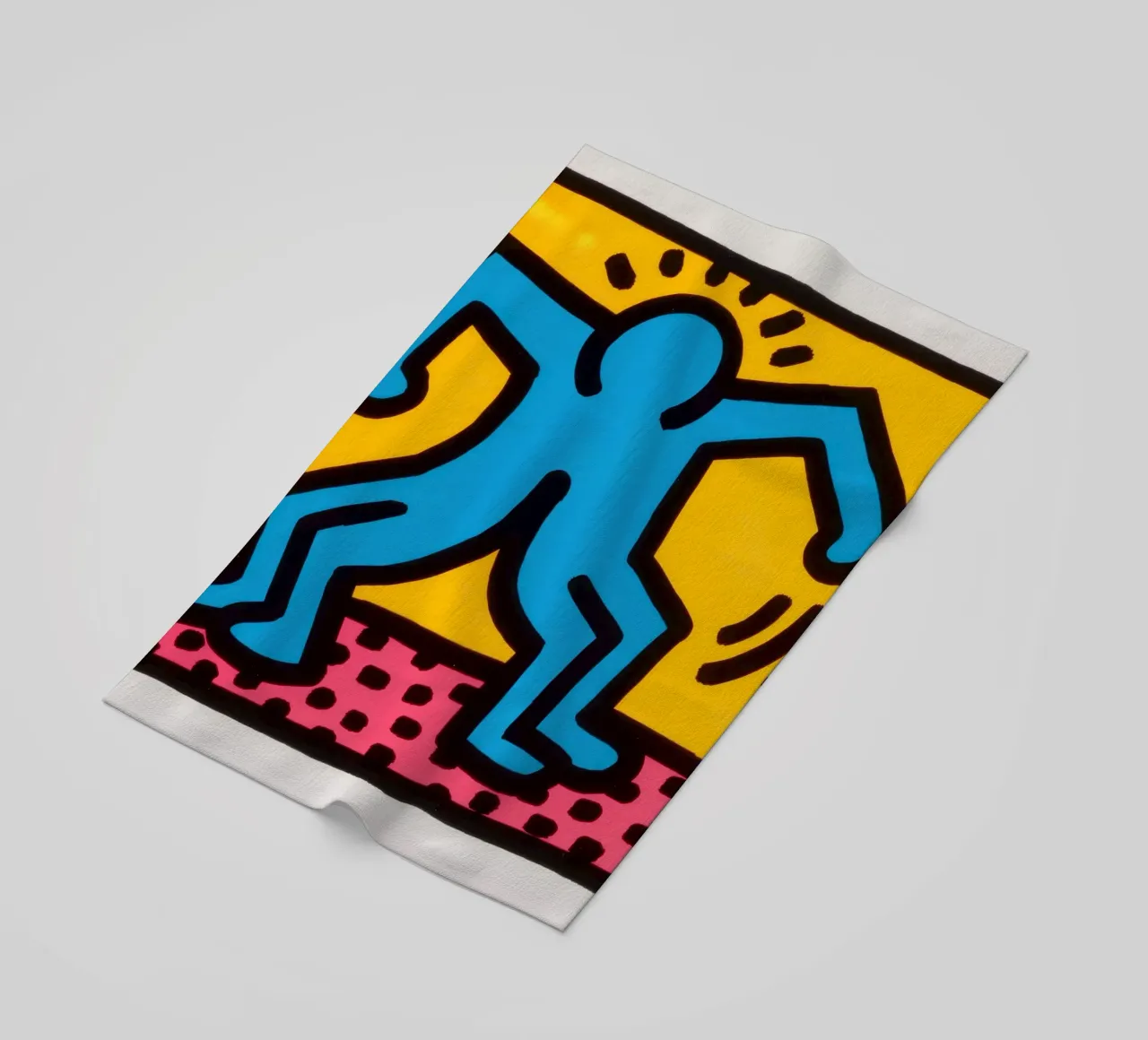 Keith Haring Pop Shop II Danza Pop Art telo mare da ClubArt