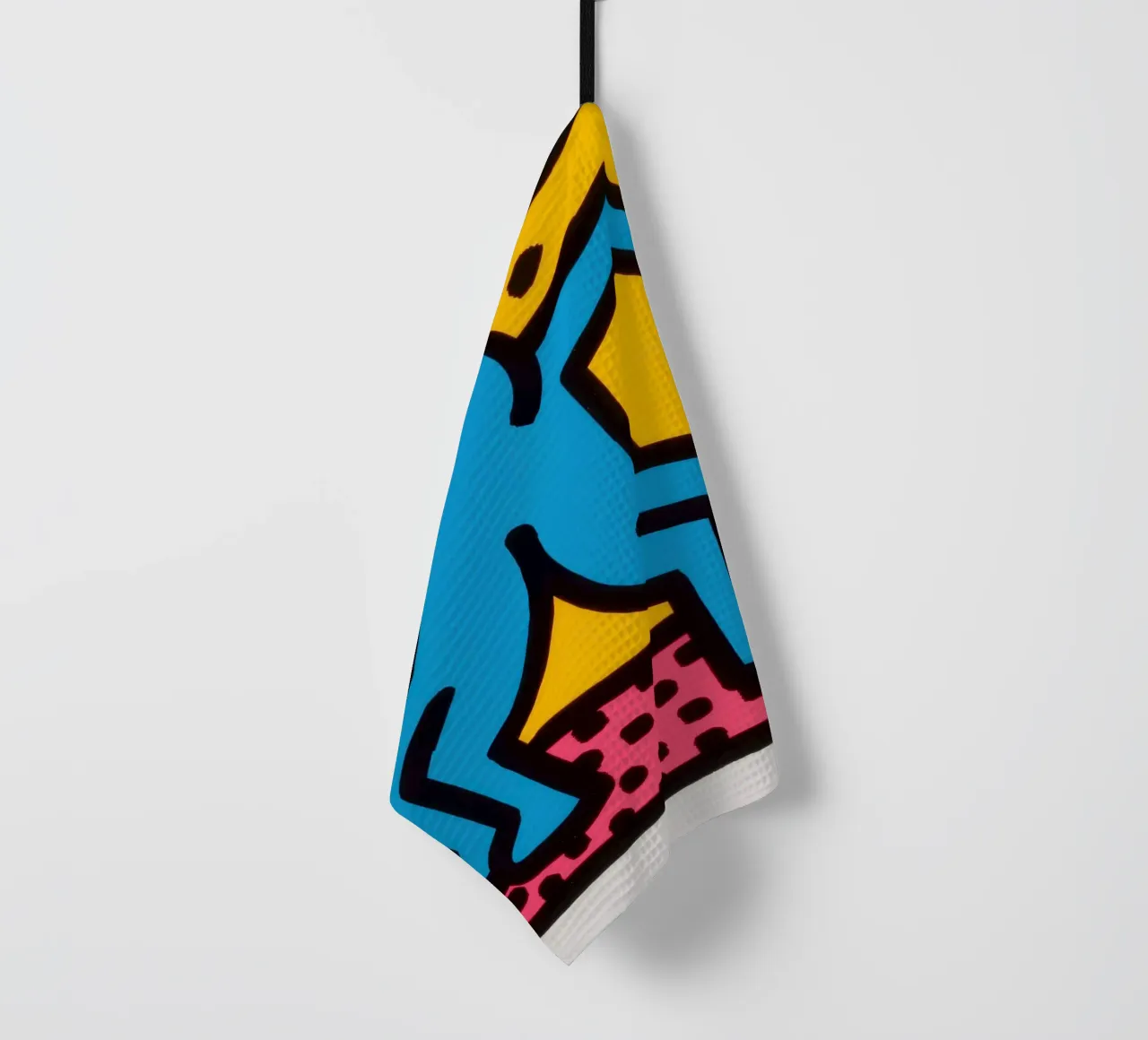 Keith Haring Pop Shop II Dancing Pop Art torchon de ClubArt