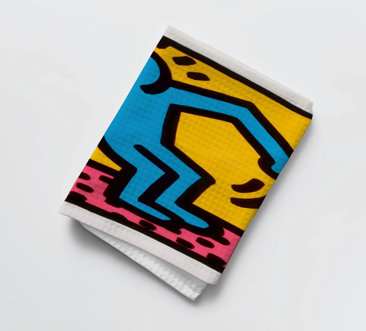 Keith Haring Pop Shop II Dancing Pop Art torchon de ClubArt
