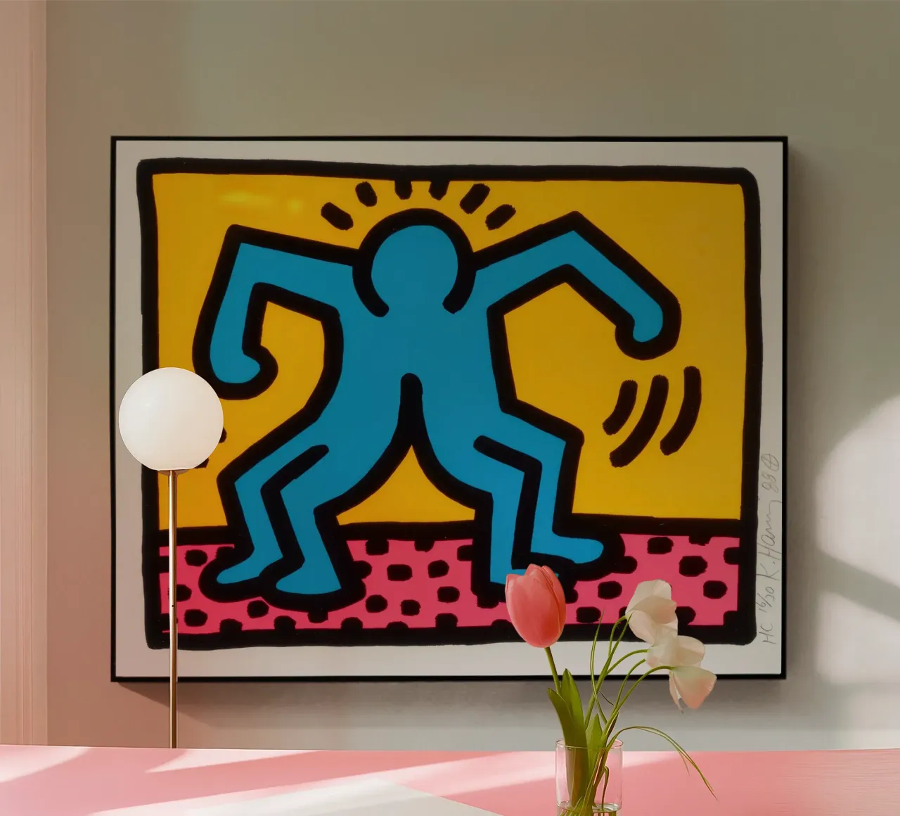 Keith Haring Pop Shop II Danza Pop Art plexiglass da ClubArt