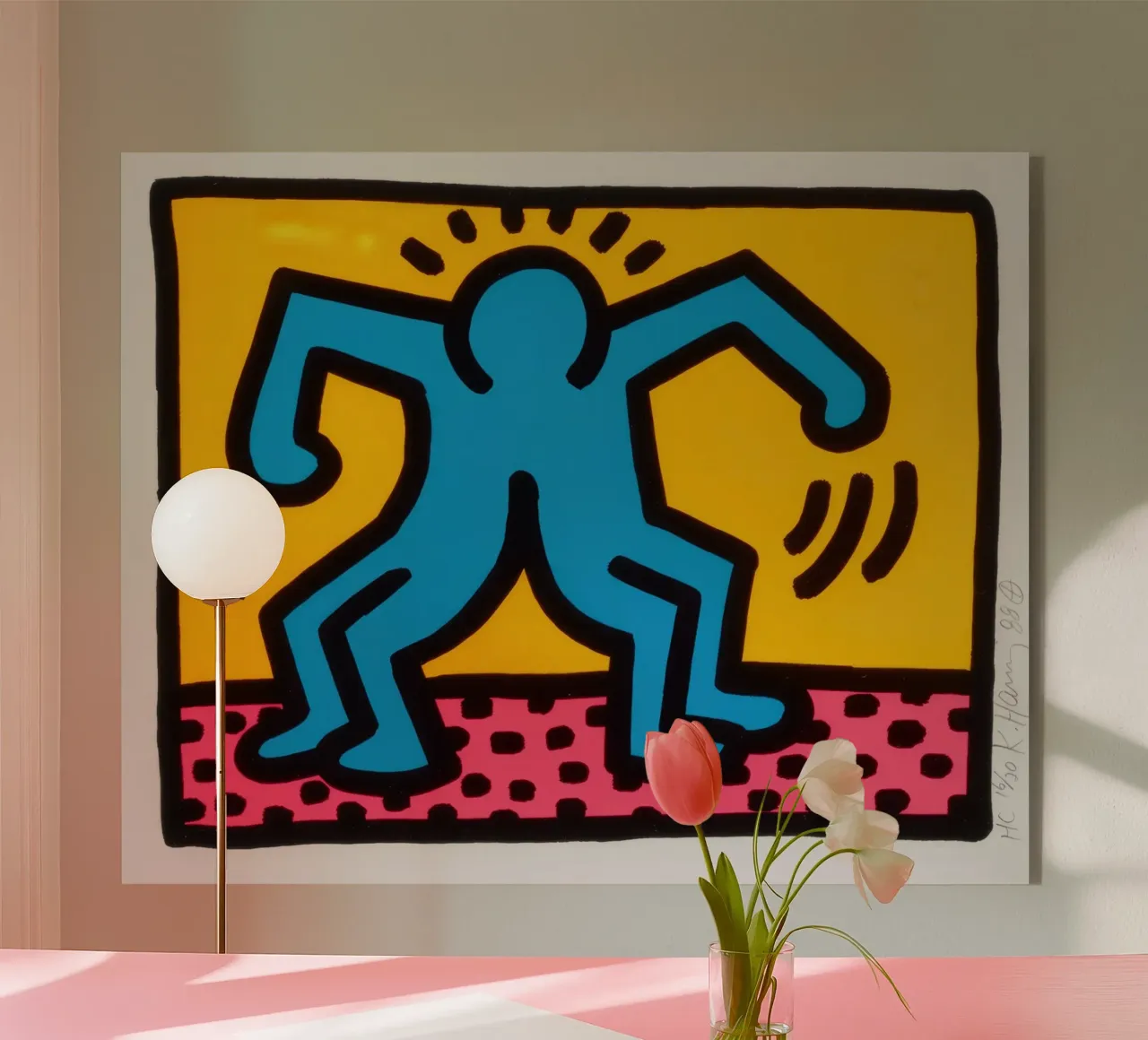 Keith Haring Pop Shop II Danza Pop Art plexiglass da ClubArt