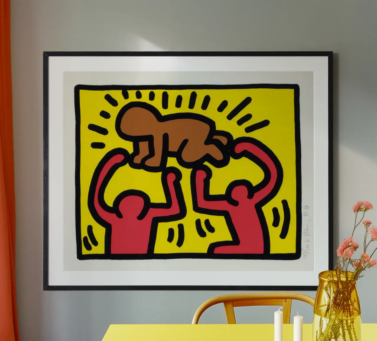 Keith Haring Pop Shop IV Poster bambino radioso poster da ClubArt