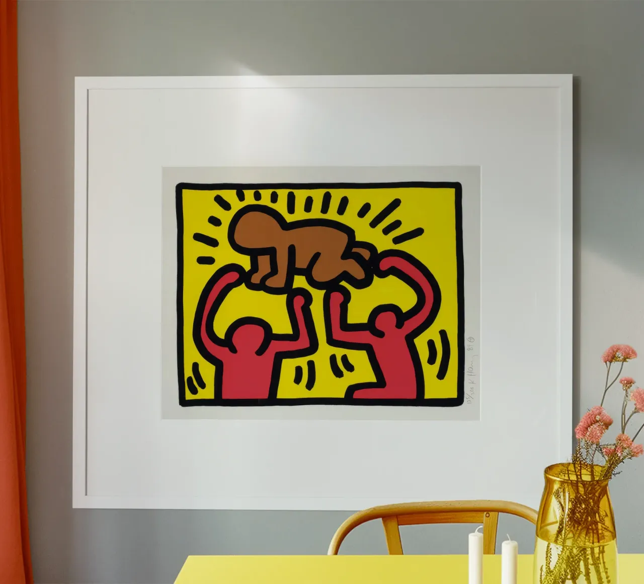 Keith Haring Pop Shop IV Poster bambino radioso poster da ClubArt