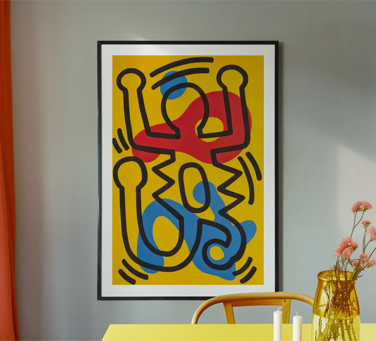 Keith Haring Senza Titolo Arte Pop Astratta poster da ClubArt