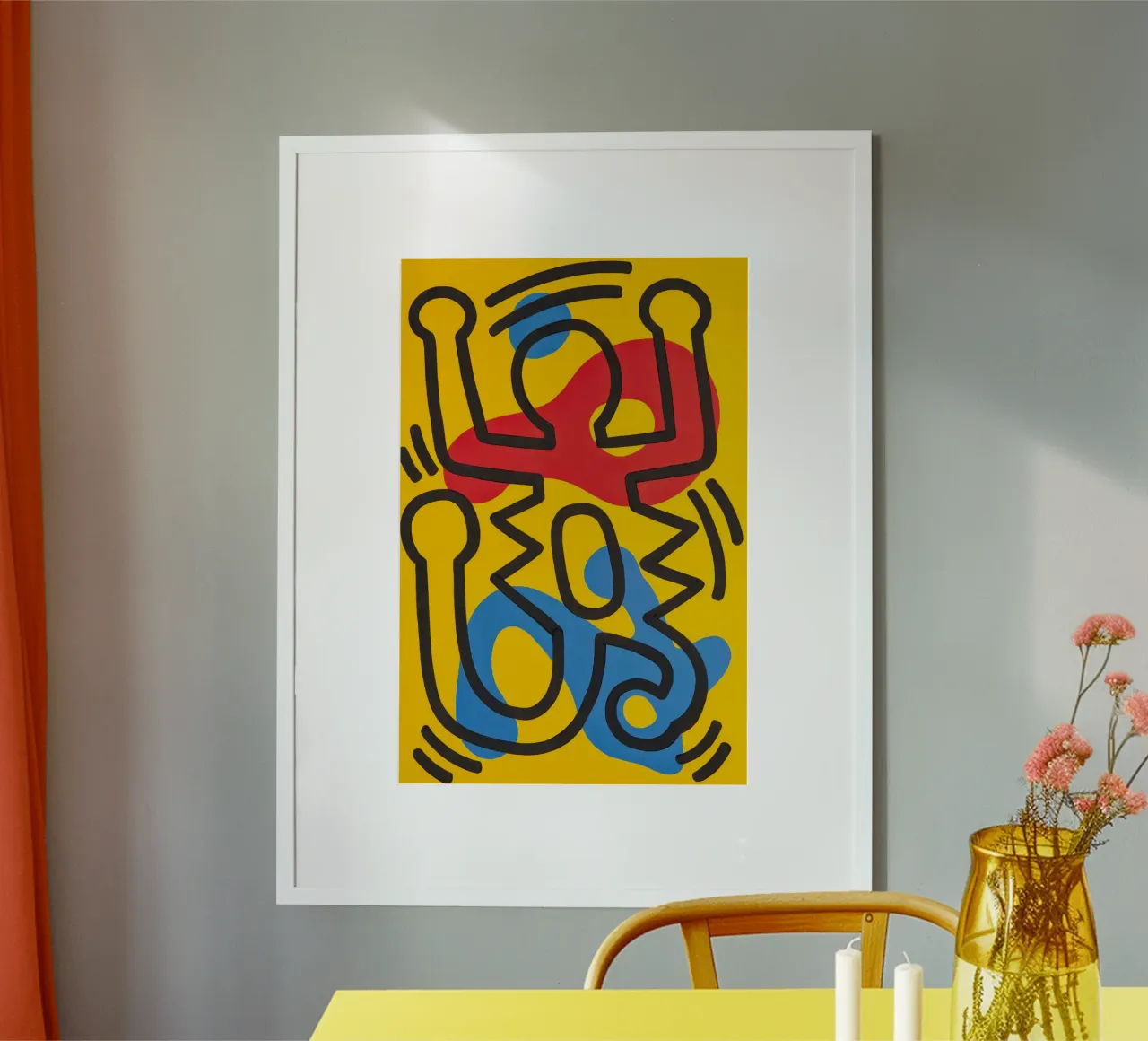 Keith Haring Senza Titolo Arte Pop Astratta poster da ClubArt