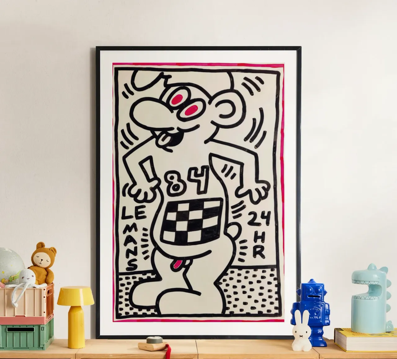 Stampa pop di Keith Haring Le 24h di Le Mans poster da ClubArt