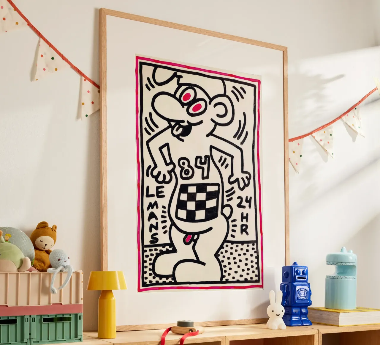 Stampa pop di Keith Haring Le 24h di Le Mans poster da ClubArt