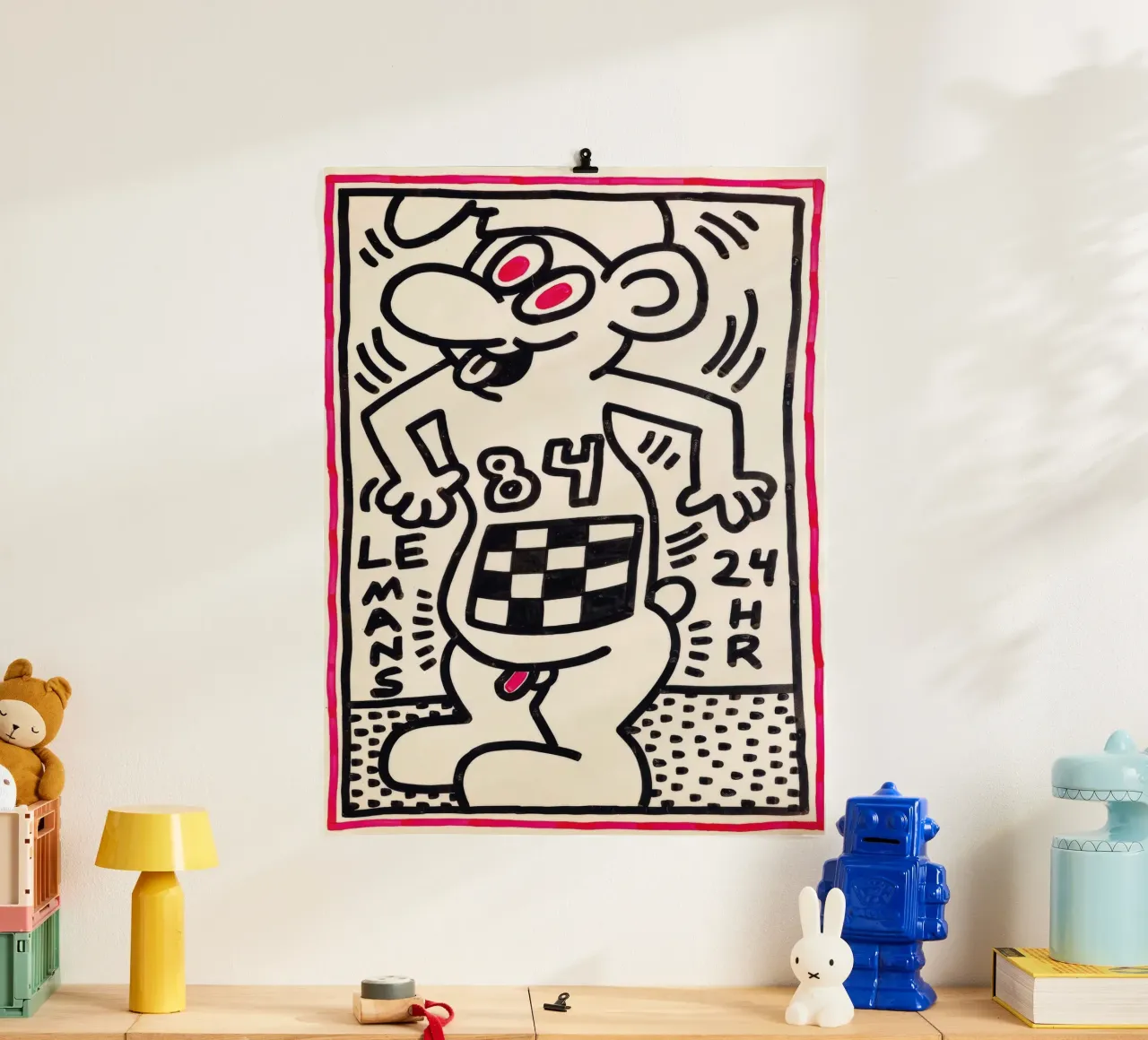 Stampa pop di Keith Haring Le 24h di Le Mans poster da ClubArt