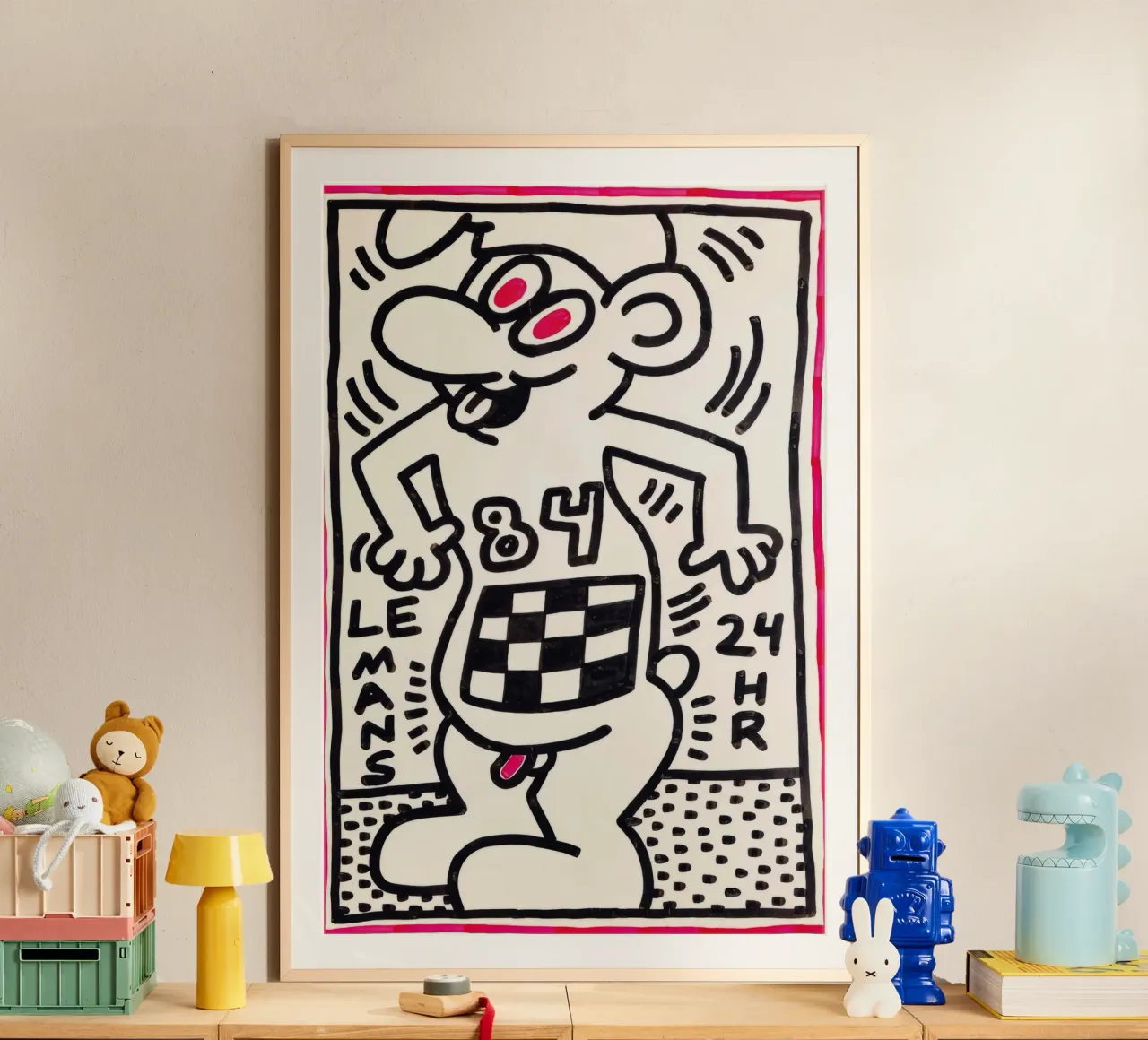 Stampa pop di Keith Haring Le 24h di Le Mans poster da ClubArt